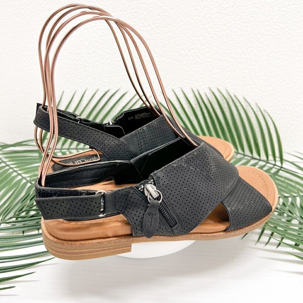EuroSoft by Sofft Women's Darla Crisscross Slingback Sandals Black Size 7.5M - Picture 5 of 11